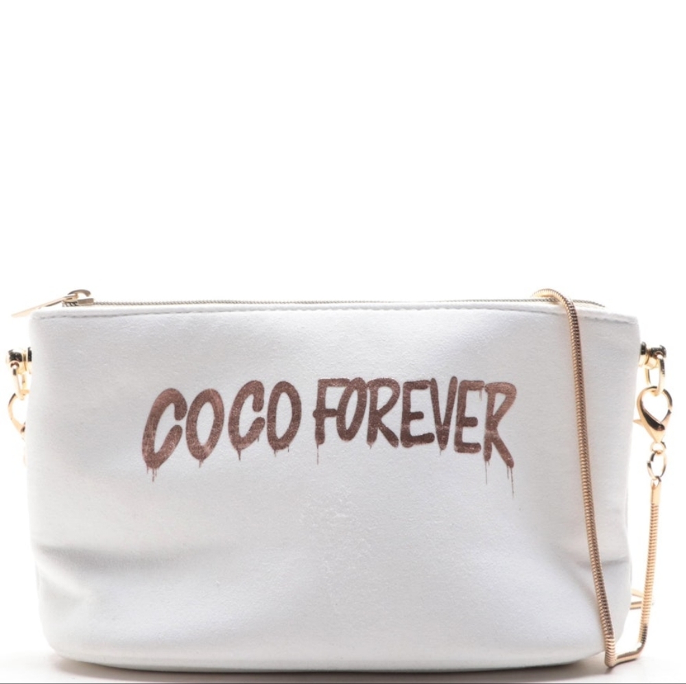 Chanel Coco Forever Cosmetic Zip Pouch with Chain Strap